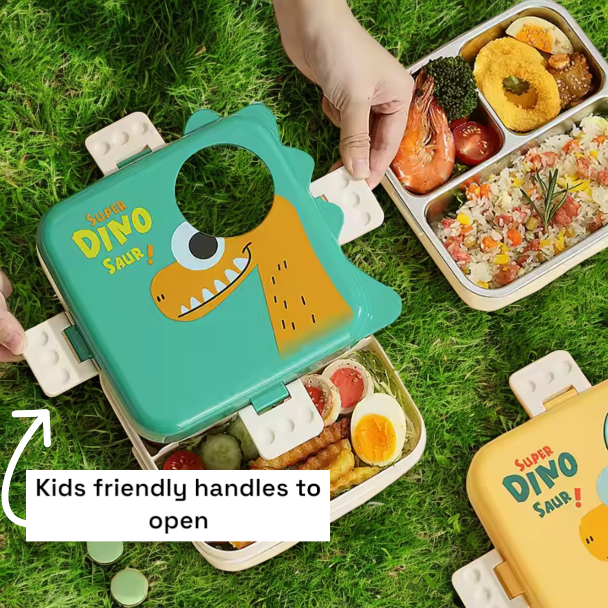 Bento Dino  - Green